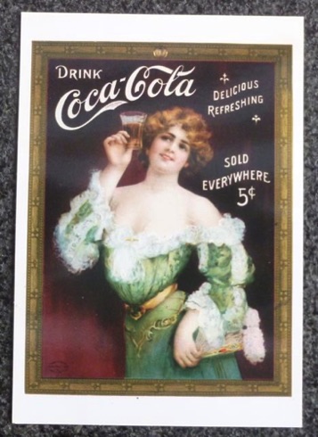 2345-2 € 0,50 coca cola briefkaart 10x15 cm